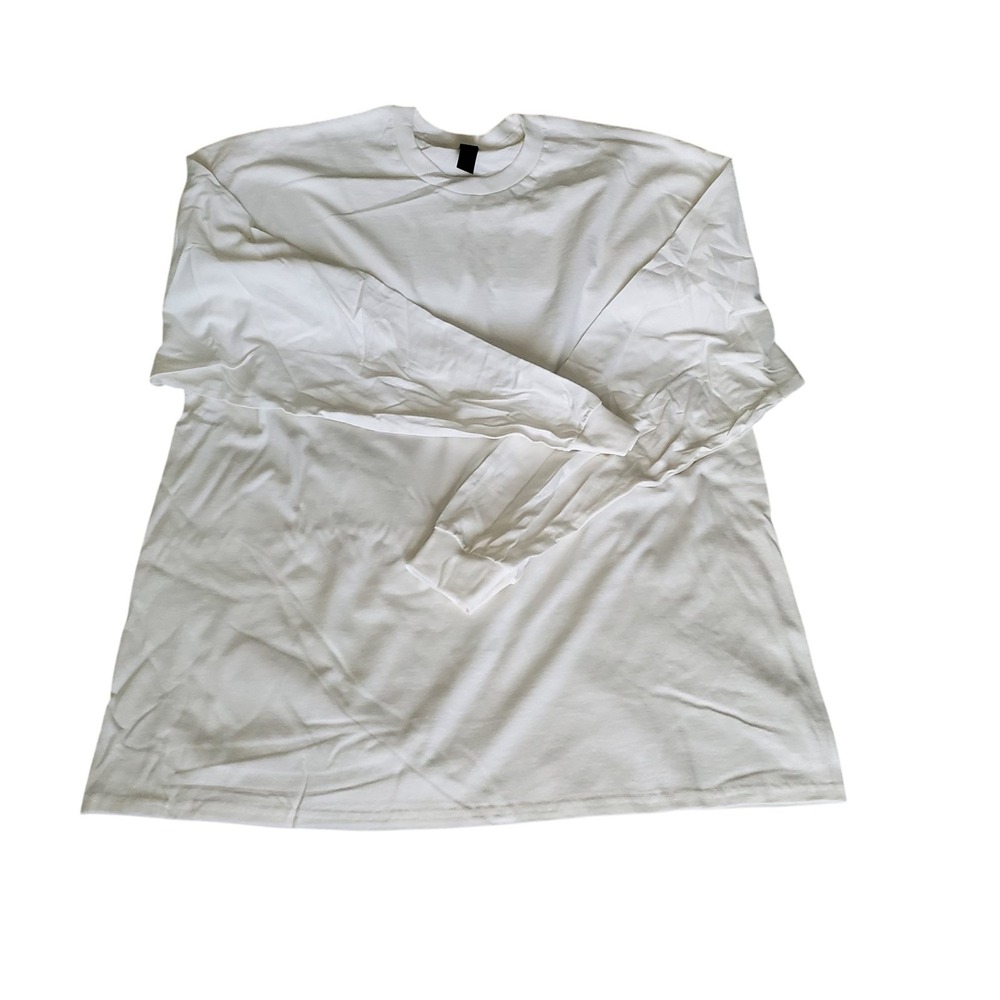 NEW Gildan Men's Ultra Cotton Plain Crew Neck‎ Long Sleeves T-Shirt 2400 (G240)
